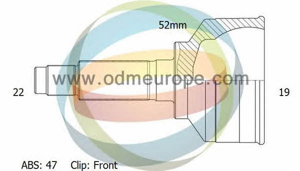 Odm-multiparts 12-001325 CV joint 12001325: Buy near me in Poland at 2407.PL - Good price!