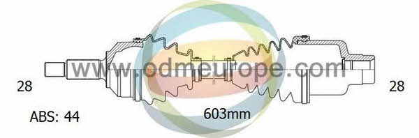 Odm-multiparts 18-052032 Drive shaft 18052032: Buy near me in Poland at 2407.PL - Good price!