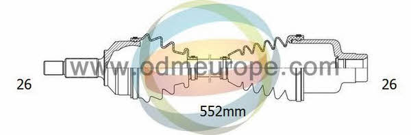 Odm-multiparts 18-052040 Вал привідний 18052040: Приваблива ціна - Купити у Польщі на 2407.PL!