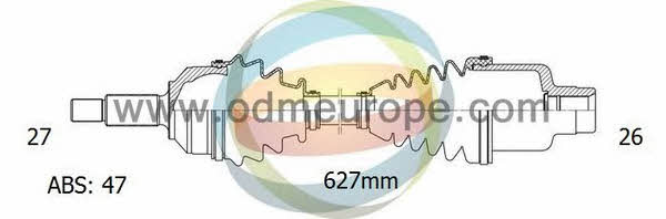Odm-multiparts 18-081131 Drive shaft 18081131: Buy near me in Poland at 2407.PL - Good price!