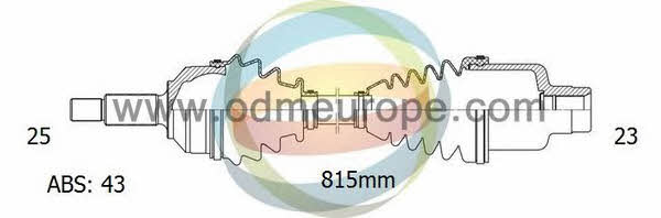 Odm-multiparts 18-082301 Drive shaft 18082301: Buy near me in Poland at 2407.PL - Good price!