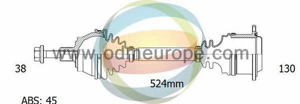 Odm-multiparts 18-212711 Drive shaft 18212711: Buy near me in Poland at 2407.PL - Good price!