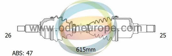 Odm-multiparts 18-221141 Вал привідний 18221141: Приваблива ціна - Купити у Польщі на 2407.PL!