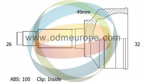 Odm-multiparts 12-040840 CV joint 12040840: Buy near me in Poland at 2407.PL - Good price!