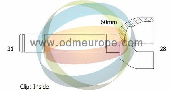 Odm-multiparts 12-060174 Шарнір рівних кутових швидкостей (ШРКШ) 12060174: Приваблива ціна - Купити у Польщі на 2407.PL!