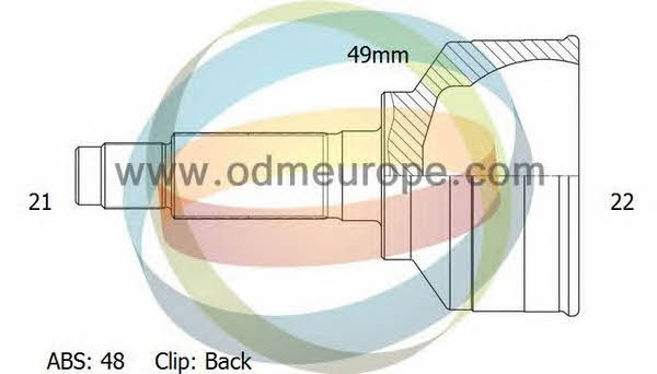 Odm-multiparts 12-161492 Шарнир равных угловых скоростей (ШРУС) 12161492: Отличная цена - Купить в Польше на 2407.PL!