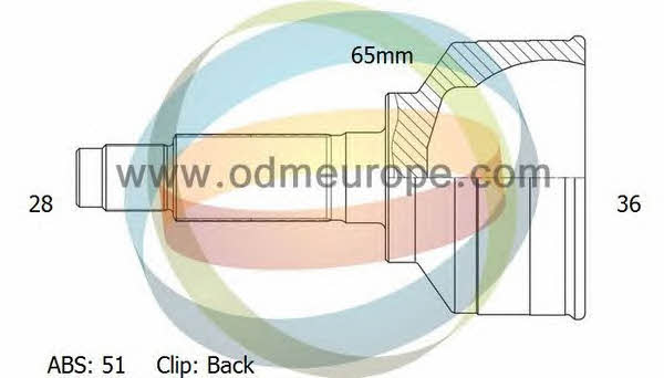 Odm-multiparts 12-291494 CV joint 12291494: Buy near me in Poland at 2407.PL - Good price!