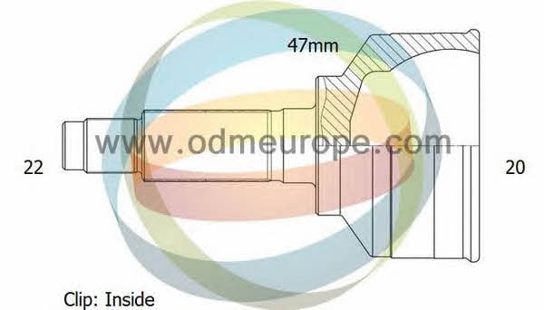Odm-multiparts 12-351366 CV joint 12351366: Buy near me in Poland at 2407.PL - Good price!
