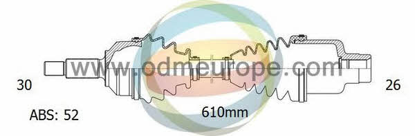 Odm-multiparts 18-082741 Drive shaft 18082741: Buy near me in Poland at 2407.PL - Good price!