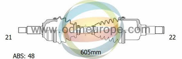 Odm-multiparts 18-161421 Вал приводной 18161421: Отличная цена - Купить в Польше на 2407.PL!