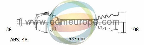 Odm-multiparts 18-213021 Вал привідний 18213021: Приваблива ціна - Купити у Польщі на 2407.PL!