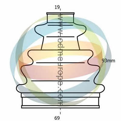 Odm-multiparts 21-993075 Пыльник приводного вала 21993075: Отличная цена - Купить в Польше на 2407.PL!