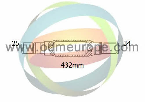 Odm-multiparts 16-230010 Drive shaft 16230010: Buy near me in Poland at 2407.PL - Good price!