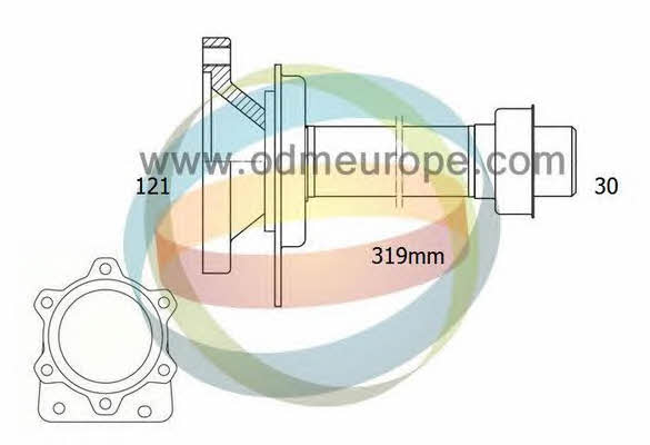 Odm-multiparts 16-210120 Drive shaft 16210120: Buy near me in Poland at 2407.PL - Good price!