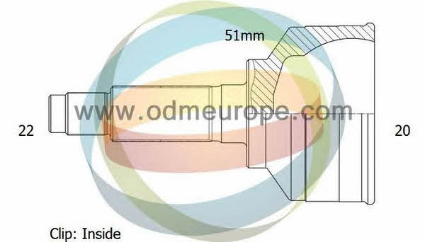 Odm-multiparts 12-351992 CV joint 12351992: Buy near me in Poland at 2407.PL - Good price!