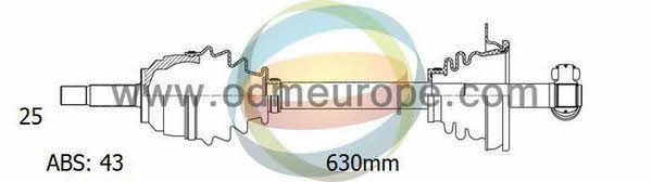 Odm-multiparts 18-081302 Drive shaft 18081302: Buy near me in Poland at 2407.PL - Good price!