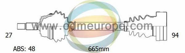 Odm-multiparts 18-342101 Вал приводной 18342101: Отличная цена - Купить в Польше на 2407.PL!