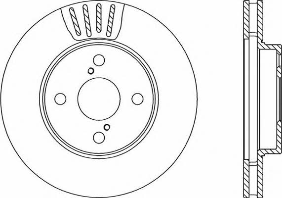 Open parts BDA2292.20 Front brake disc ventilated BDA229220: Buy near me at 2407.PL in Poland at an Affordable price!