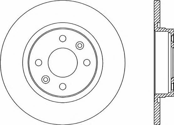 Open parts BDA2322.10 Unventilated front brake disc BDA232210: Buy near me in Poland at 2407.PL - Good price!