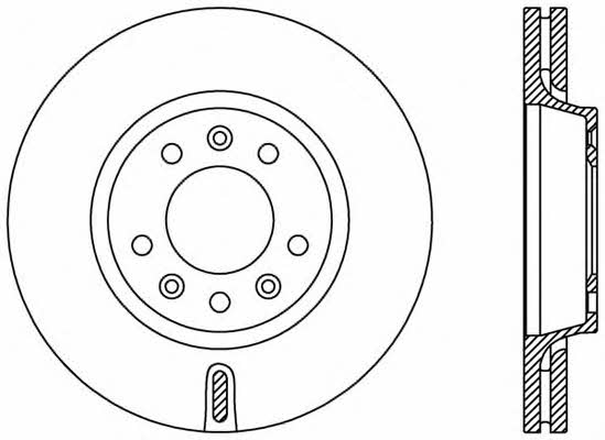 Open parts BDA2381.20 Front brake disc ventilated BDA238120: Buy near me in Poland at 2407.PL - Good price!