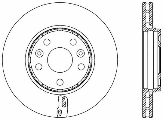 Open parts BDA2529.20 Front brake disc ventilated BDA252920: Buy near me in Poland at 2407.PL - Good price!