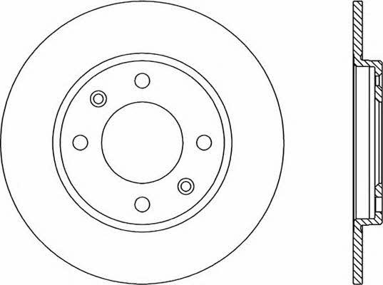 Open parts BDR1115.10 Диск гальмівний задній невентильований BDR111510: Приваблива ціна - Купити у Польщі на 2407.PL!