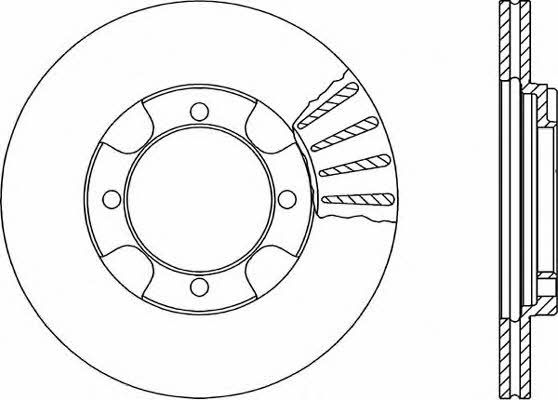 Open parts BDR1346.20 Front brake disc ventilated BDR134620: Buy near me in Poland at 2407.PL - Good price!