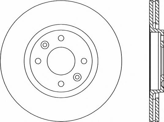 Open parts BDR1456.20 Front brake disc ventilated BDR145620: Buy near me in Poland at 2407.PL - Good price!