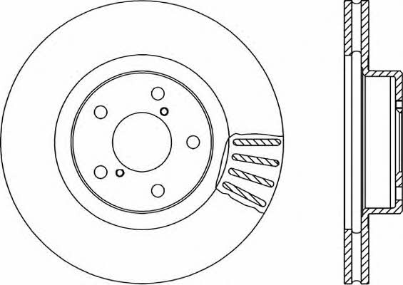 Open parts BDR1493.20 Front brake disc ventilated BDR149320: Buy near me in Poland at 2407.PL - Good price!