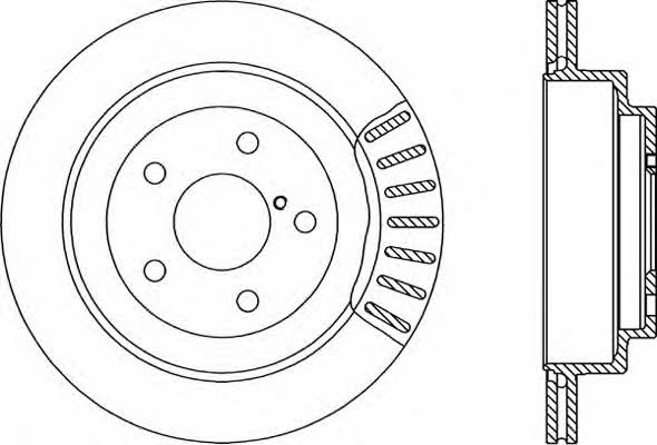 Open parts BDR1494.20 Rear ventilated brake disc BDR149420: Buy near me in Poland at 2407.PL - Good price!
