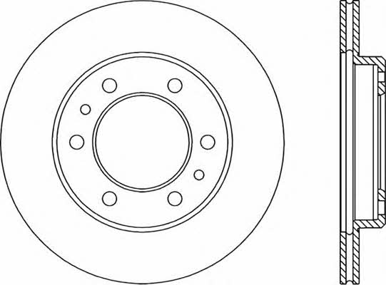 Open parts BDR1527.20 Front brake disc ventilated BDR152720: Buy near me in Poland at 2407.PL - Good price!