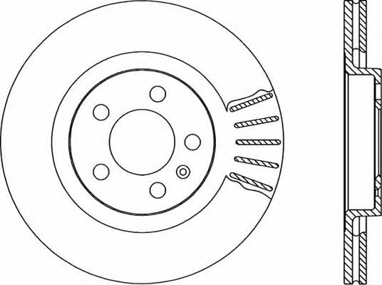 Open parts BDR1666.20 Front brake disc ventilated BDR166620: Buy near me in Poland at 2407.PL - Good price!