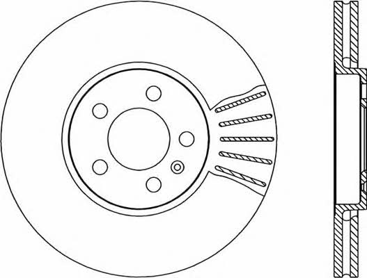 Open parts BDR1667.20 Front brake disc ventilated BDR166720: Buy near me at 2407.PL in Poland at an Affordable price!