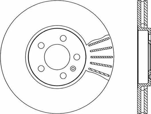 Open parts BDR1667.20 Тормозной диск передний вентилируемый BDR166720: Отличная цена - Купить в Польше на 2407.PL!