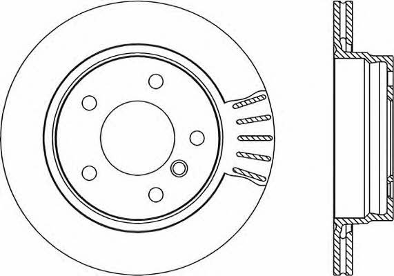 Open parts BDR1755.20 Диск гальмівний задній вентильований BDR175520: Приваблива ціна - Купити у Польщі на 2407.PL!