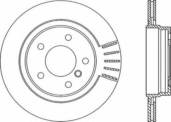 Open parts BDR1758.20 Rear ventilated brake disc BDR175820: Buy near me in Poland at 2407.PL - Good price!
