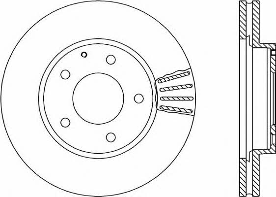 Open parts BDR1776.20 Front brake disc ventilated BDR177620: Buy near me in Poland at 2407.PL - Good price!
