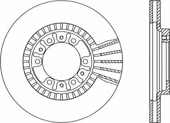 Open parts BDR1788.20 Front brake disc ventilated BDR178820: Buy near me in Poland at 2407.PL - Good price!