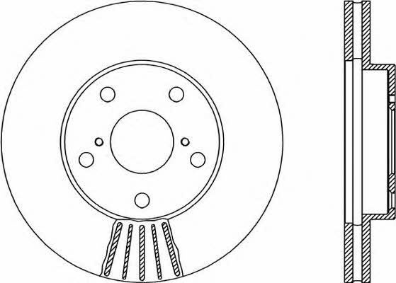 Open parts BDR1875.20 Front brake disc ventilated BDR187520: Buy near me at 2407.PL in Poland at an Affordable price!