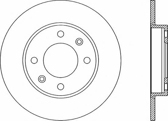 Open parts BDR1893.10 Bremsscheibe hinten, unbelüftet BDR189310: Kaufen Sie zu einem guten Preis in Polen bei 2407.PL!