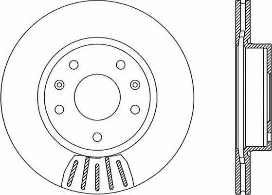 Open parts BDR1968.20 Front brake disc ventilated BDR196820: Buy near me in Poland at 2407.PL - Good price!