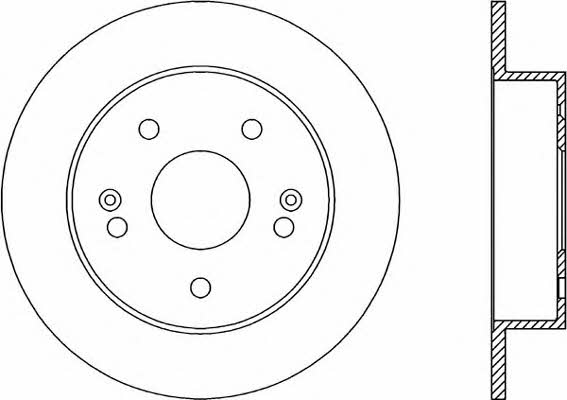 Open parts BDR2018.10 Bremsscheibe hinten, unbelüftet BDR201810: Kaufen Sie zu einem guten Preis in Polen bei 2407.PL!