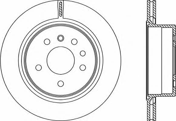 Open parts BDR2227.20 Тормозной диск задний вентилируемый BDR222720: Отличная цена - Купить в Польше на 2407.PL!