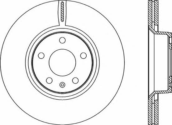 Open parts BDR2268.20 Wentylowana przednia tarcza hamulcowa BDR226820: Atrakcyjna cena w Polsce na 2407.PL - Zamów teraz!