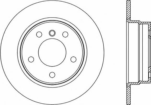 Open parts BDR2333.10 Rear brake disc, non-ventilated BDR233310: Buy near me in Poland at 2407.PL - Good price!