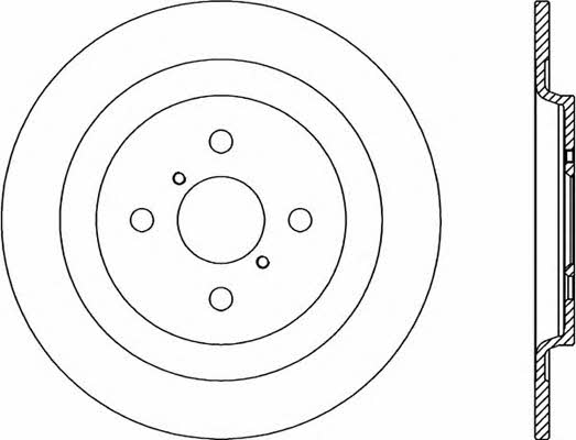 Open parts BDR2339.10 Тормозной диск задний невентилируемый BDR233910: Отличная цена - Купить в Польше на 2407.PL!