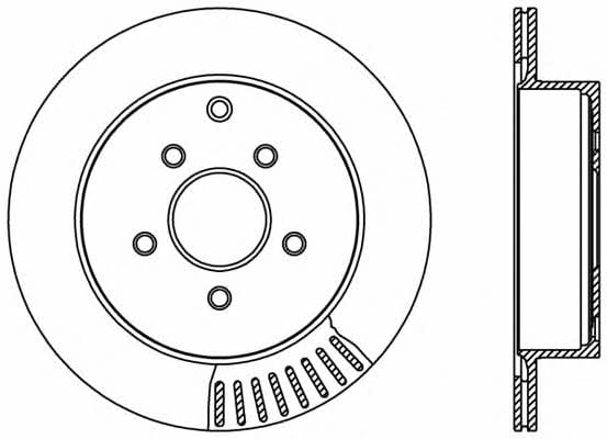 Open parts BDR2402.20 Rear ventilated brake disc BDR240220: Buy near me in Poland at 2407.PL - Good price!