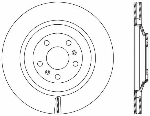 Open parts BDR2441.20 Rear ventilated brake disc BDR244120: Buy near me in Poland at 2407.PL - Good price!