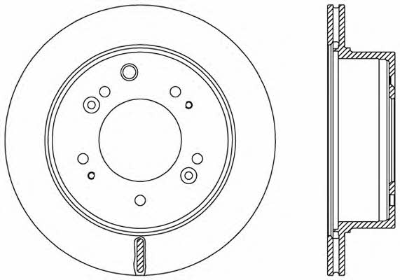 Open parts BDR2483.20 Rear ventilated brake disc BDR248320: Buy near me in Poland at 2407.PL - Good price!