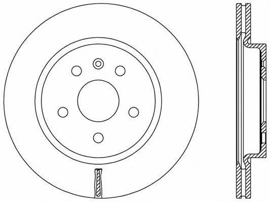 Open parts BDR2497.20 Rear ventilated brake disc BDR249720: Buy near me in Poland at 2407.PL - Good price!